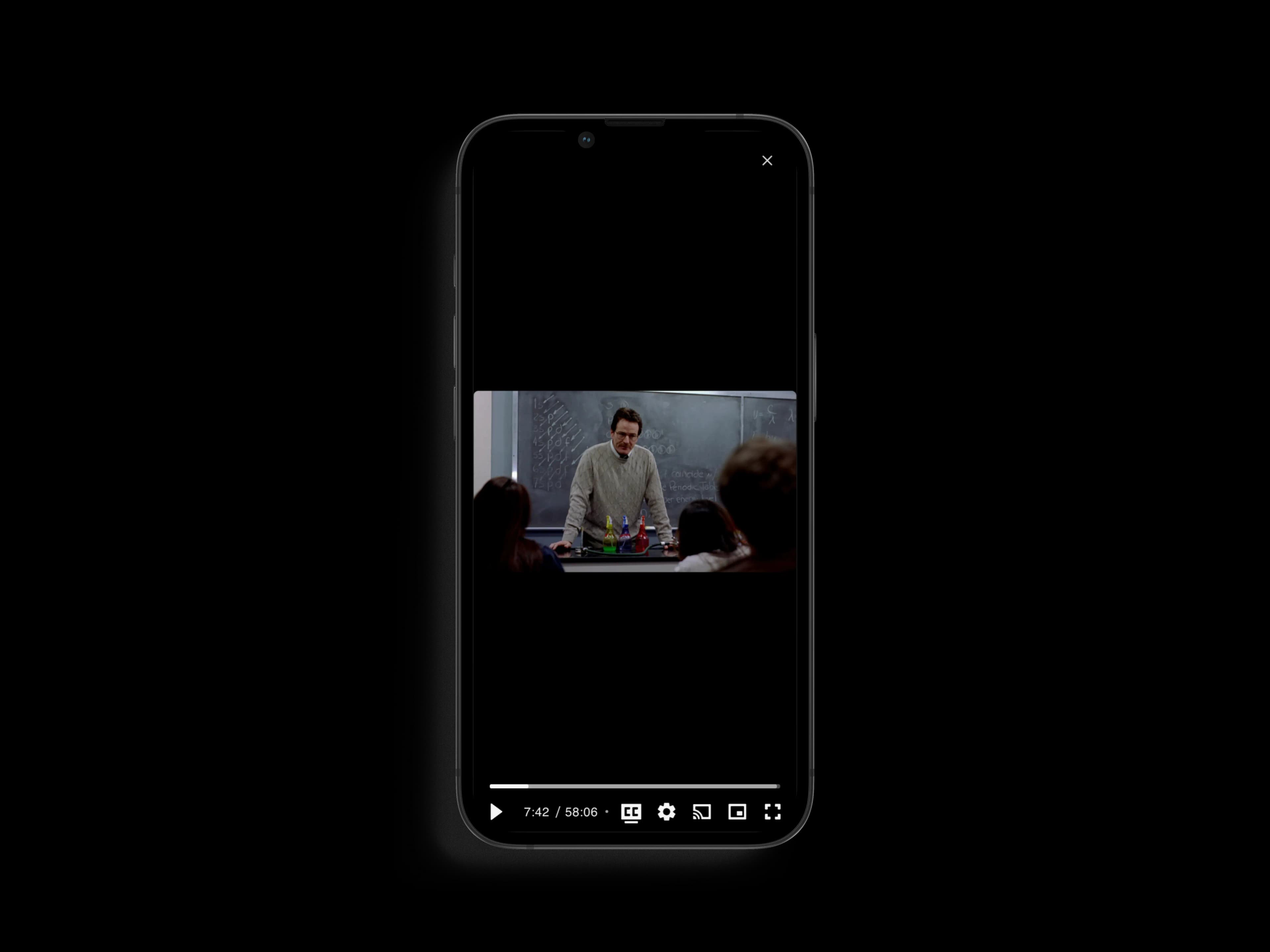 Mobile video player with subtitle tracks